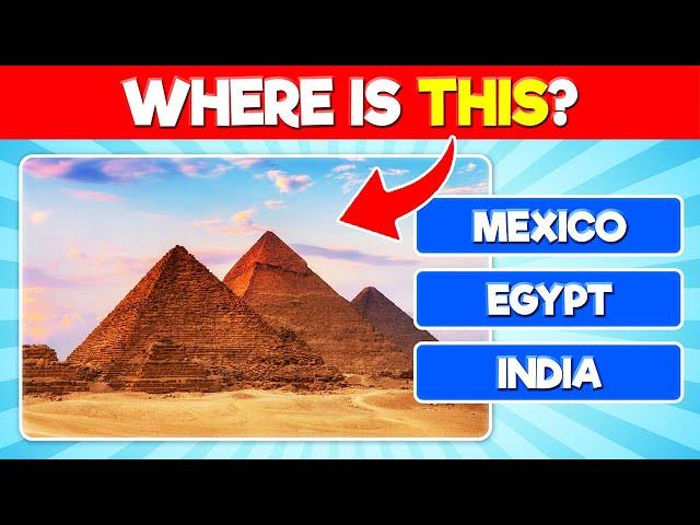 Where Is the Landmark? | Guess the 50 Famous Landmarks Quiz