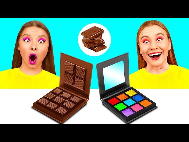 Real Food vs Chocolate Food Challenge | Funny Moments by GoFun Challenge