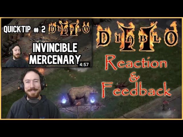 Gamer REACTS ConjurusHex Your Merc will NEVER DIE... Almost Diablo 2 Resurrected D2R Guide REACTION