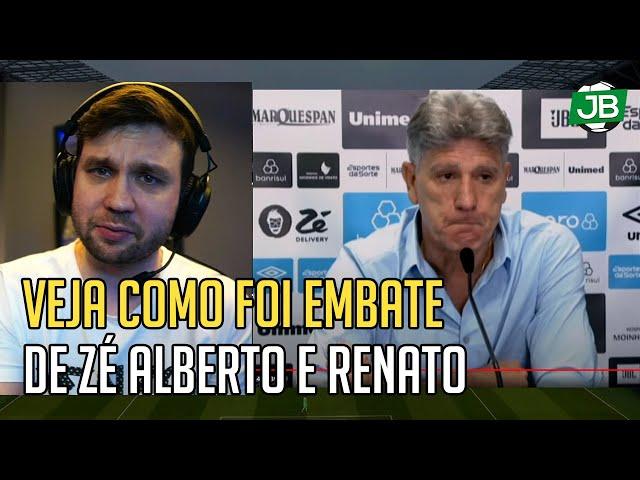  VEJA COMO FOI O EMBATE DO ZÉ ALBERTO COM O RENATO NA ENTREVISTA COLETIVA