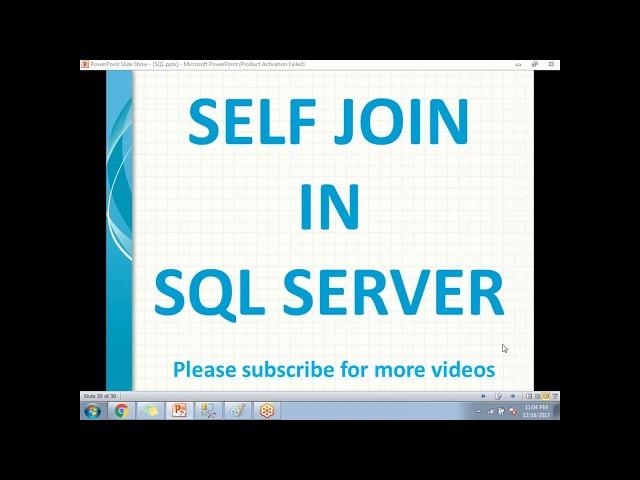 SQL Self Joins | Self Join in SQL Server