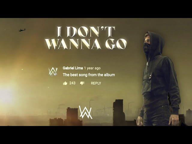 Alan Walker - I Don't Wanna Go (Official Lyric Video)