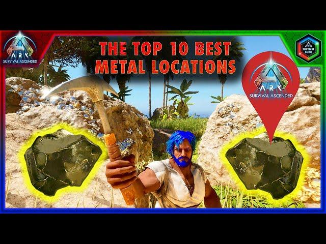 The Top 10 Best Metal Locations in Ark Survival Ascended The Island Map