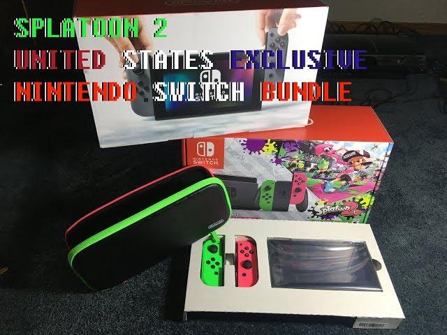 Unboxing US Exclusive Splatoon 2 Nintendo Switch Bundle