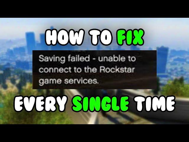 How to FIX Save Failed in GTA Online