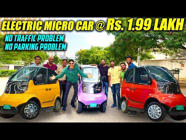 Wings EV Robin | Electric Micro CAR in SIZE OF A BIKE @ the cost of a bike Rs. 1.99 Lakh