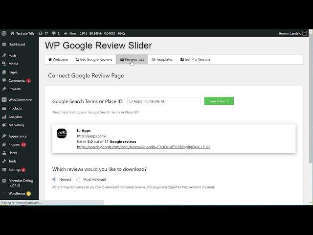 wp google review slider preview1