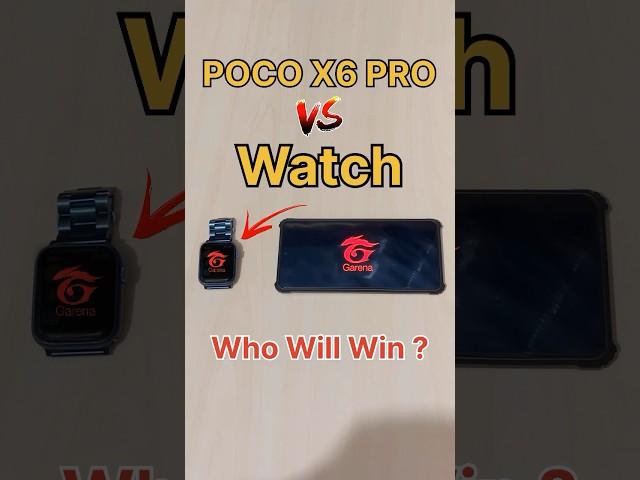 POCO X6 PRO  vs WATCH - FREEFIRE TEST #freefire #watch #pocox6pro #smartwatch #iphone15