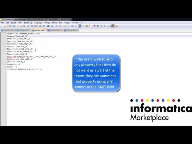 How to use the XML Reporter For Informatica PowerCenter