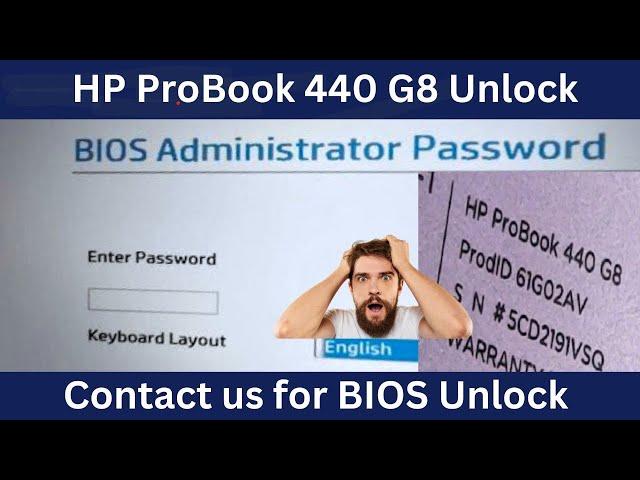 Unlock BIOS Administrator Password on HP ProBook 440 G8  Easy Step-by-Step Guide #BiosEditing