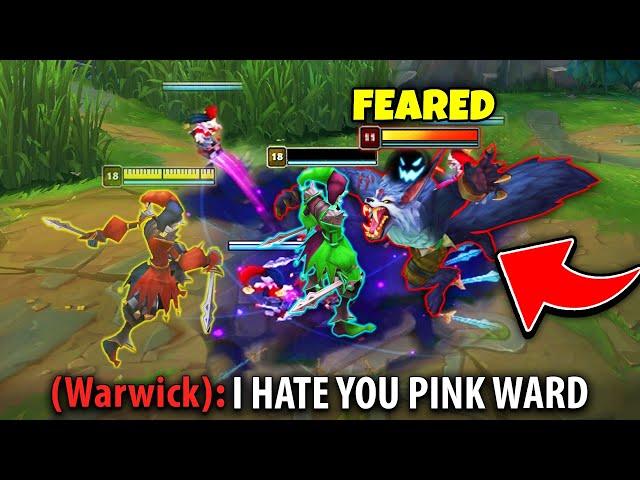 PINK WARD CAGES UP THE DOG!! (SHACO W BUG?!)