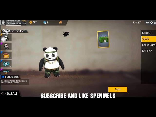 Hoki buka crate dapet skin  panda