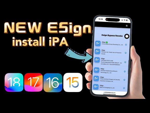 NEW Install Esign & Source on iPhone & iPad | NO Jailbreak NO PC No Revokes iOS 15 to iOS 18.2