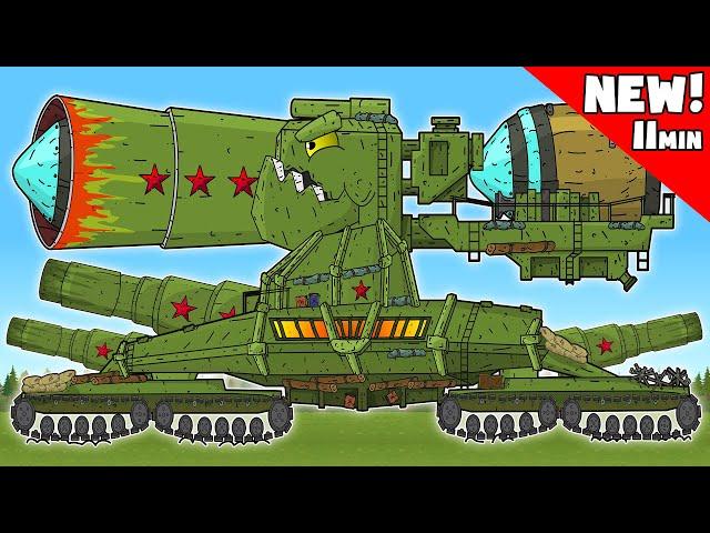 The Most Powerful Hybrids - All Series Cartoons about tanks