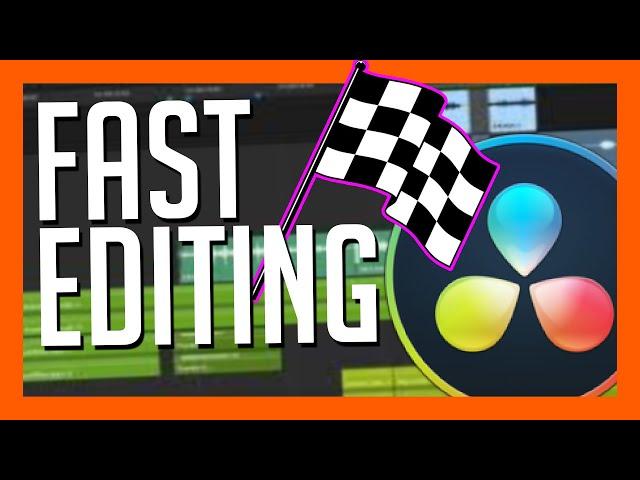 THE FASTEST WAY TO EDIT in DaVinci Resolve 16 - Editing Tips and Shortcuts