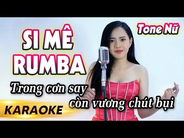 Karaoke Si Mê Rumba (Tone Nữ) - Đạt Long Vinh | Bảo Trân Đặng Cover