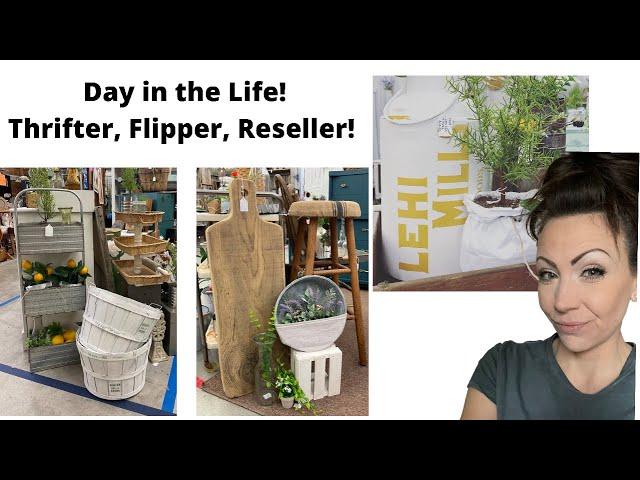 New 2021 Day In The Life!  Thrift flip, Furniture Painting, and More!  Thrift for profit!