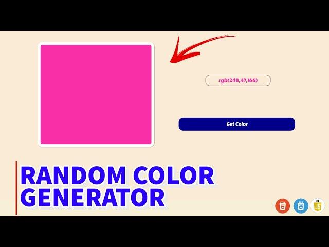 Random Color Generator in RGB values using JavaScript/HTML Random RGB Color Generator #No_Limit_Code