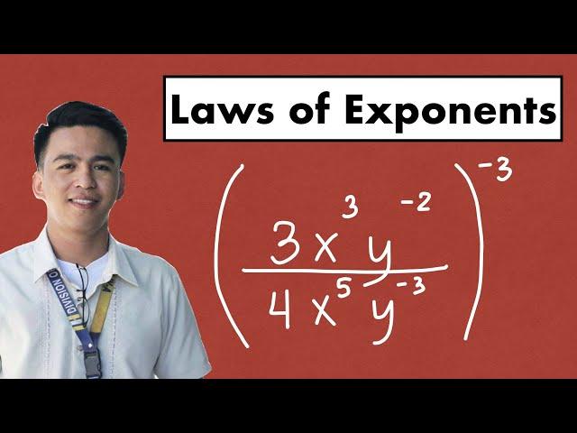 Laws of Exponents - Power Rule, Negative Exponent and Quotient Rule @MathTeacherGon