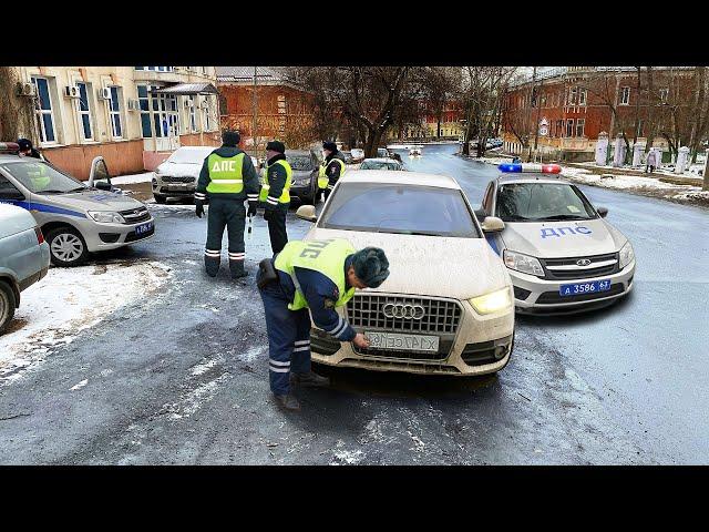 Как гаишник тонировку без замера оформлял / Самый наглый экипаж