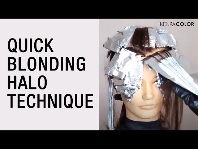 Quick blonding halo technique & tips on salon solutions to at-home hair color problems | Kenra Color