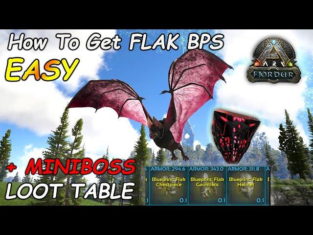 How To Easily Farm FLAK BLUEPRINTS | Ark FJORDUR BPS