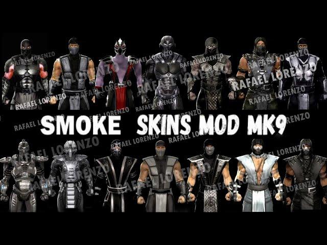 Mortal Kombat 9 - ALL SMOKE DLC MK Costume Skin PC Mod MK9 Komplete Edition MKKE