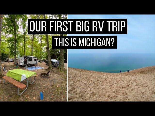 Camper Life: We Drove Our Rpod Trailer to Michigan (Our First Real RV Trip to Sleeping Bear Dunes)