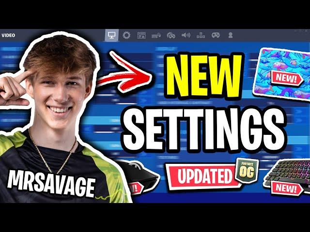 MrSavage's NEW Settings Give You INSANE AIM! (Fortnite OG Settings)