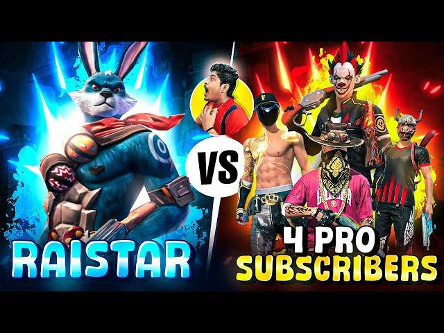 Raistar Vs 4 Pro Playes  Best Clash Squad Battle WHO WILL WIN?? MUST WATCH #freefire