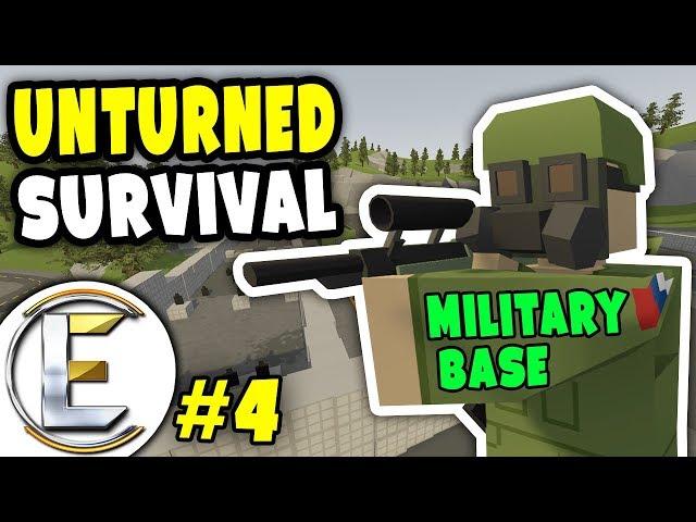 Looting Military base and Silo 22 | Unturned Survival Series #4 - Looking for LEGENDARY LOOT