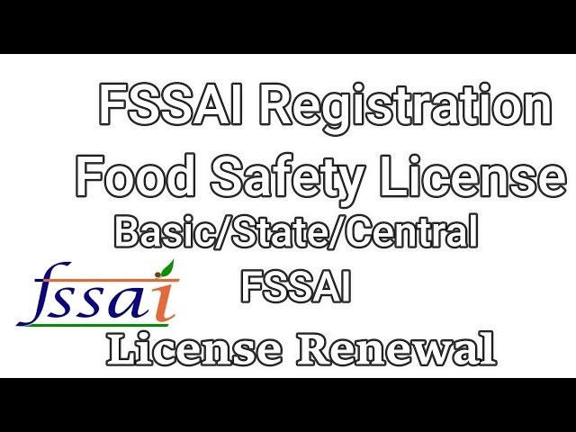 FSSAI Renewal - New Food License Registration in chennai and tamil nadu 2021 9003146534 / 8939690022