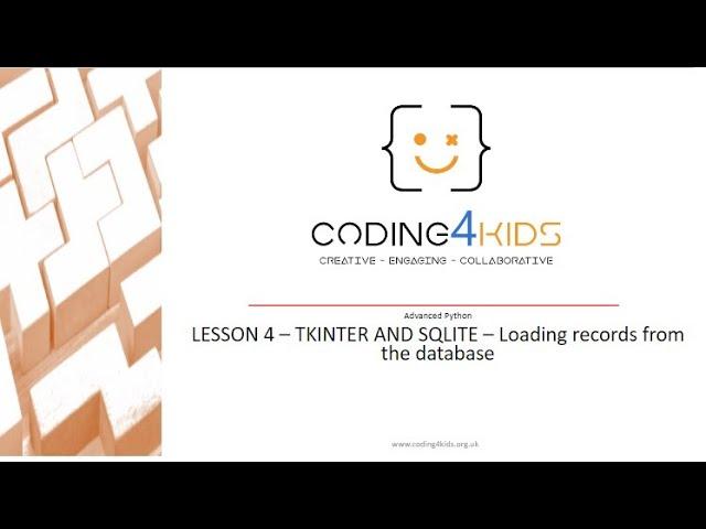 Tkinter and Sqlite - Contact List App -  Lesson 4 - Extracting data rom database