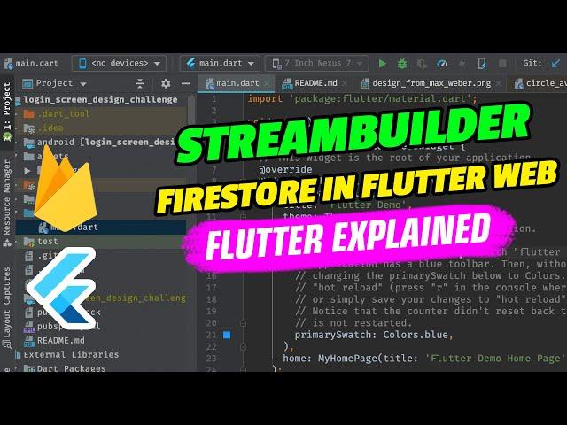 Flutter Streambuilder with Firestore in Web