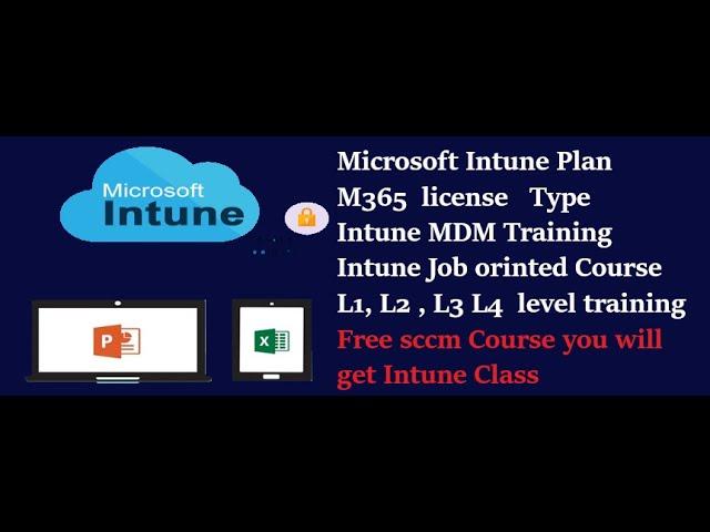 Microsoft Intune Plan | M365 License Type | Intune MDM Job Oriented  Course | Learn Basic to advance