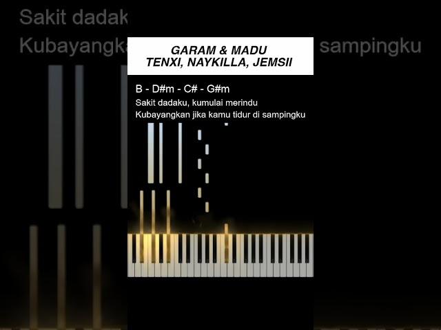 Garam & Madu Piano how to play