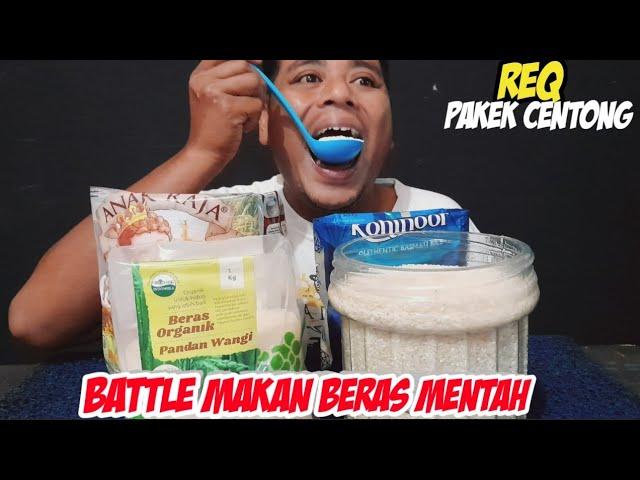 ASMR@VANOTV OFFICIAL||MAKAN BERAS EMPAT MACAM DI KARUNG||ASMR RAW RICE|| ASMR INDONESIA||BATTLE