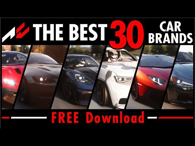 THE BEST 30 Car Brands mods - Assetto Corsa FREE Download