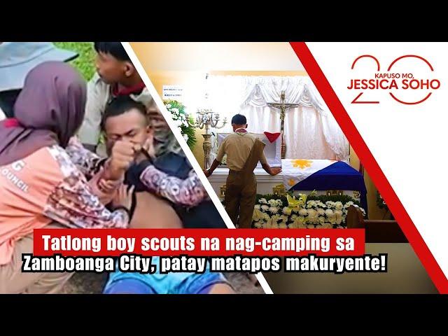 Tatlong boy scouts na nag-camping, patay matapos makuryente! | Kapuso Mo, Jessica Soho