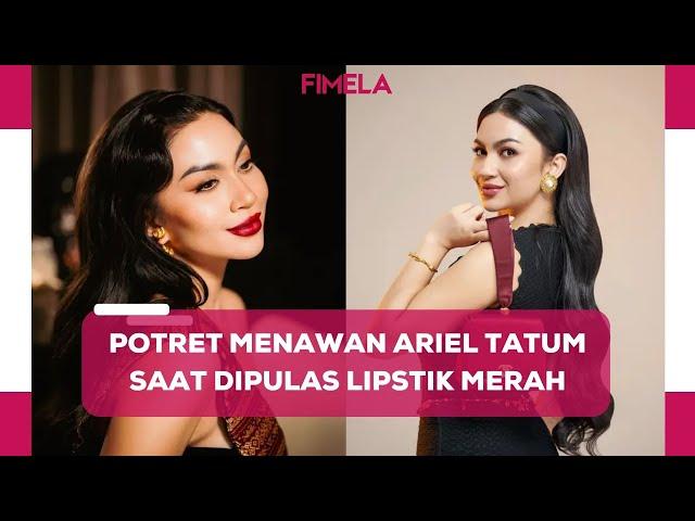 Potret Cantik Paripurna Ariel Tatum saat Dipulas Lipstik Merah yang Berani