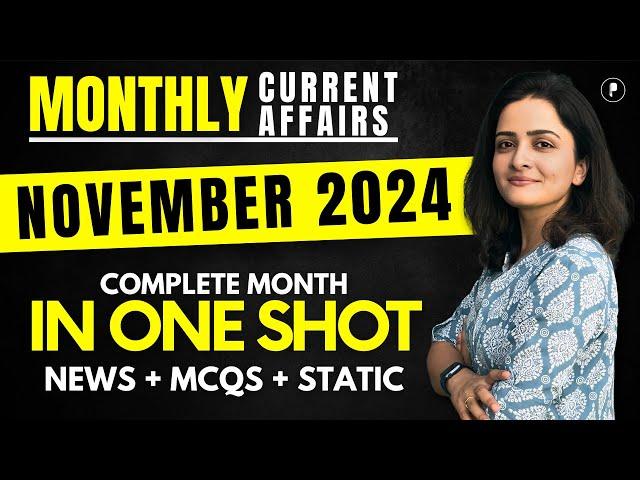 November 2024 Monthly Current Affairs by Parcham Classes | Current Affairs Revision by Richa Ma’am