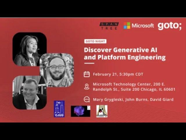 Chicago Community Night w/ GOTO - Discover GenAI and Platform Engineering