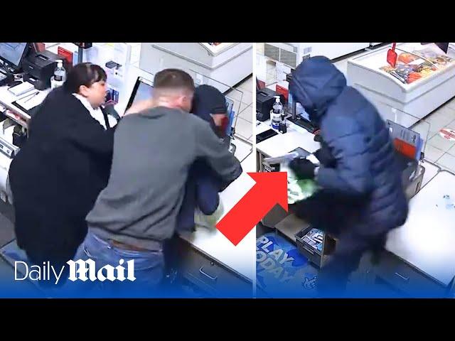 Have-a-go hero tackles gun-wielding robber in Scotland corner shop