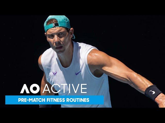 Nadal and Medvedev Show Pre-Match Fitness Routines | Australian Open 2022 | AO Active