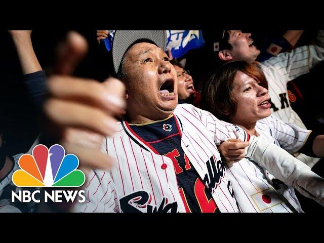 Watch: Japanese baseball fans go wild after World Baseball Classic win
