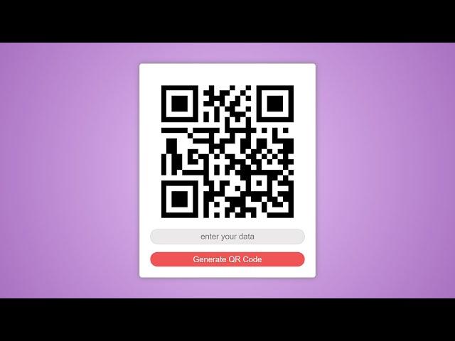 How to make a QR Code Generator in html,css,javascript - [hindi]