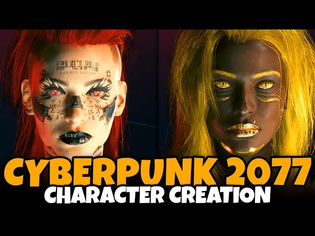 Cyberpunk 2077 (Patch 2.2) Character Creation (Male & Female, Full Customization, All Options, More)