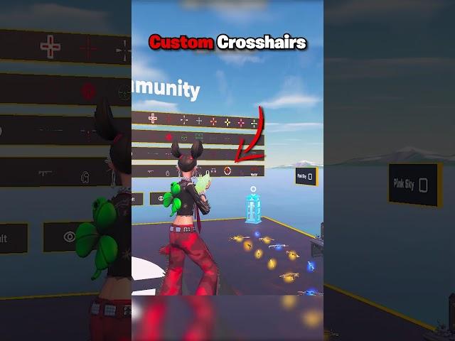 How to get CUSTOM Crosshair in Fortnite! 