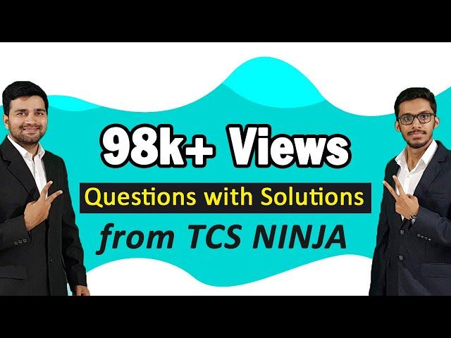 TCS NQTLatest Aptitude Questions|Questions with solutions from TCS Ninja ! Part 1|TCS NQT 2020!