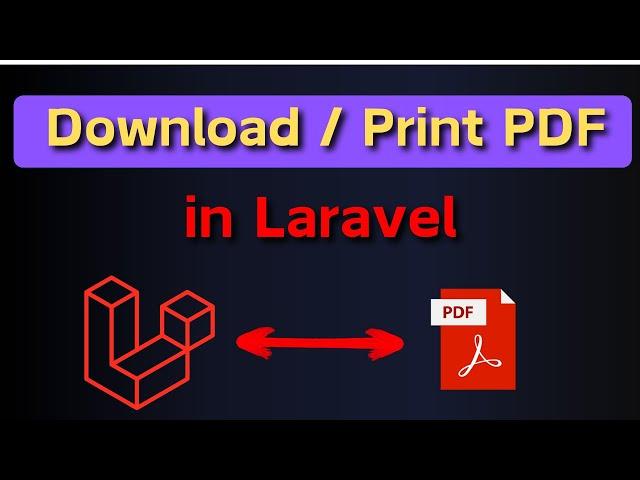 How to Print & Download PDF from Databse Table in Laravel | Laravel E-Commerce Project